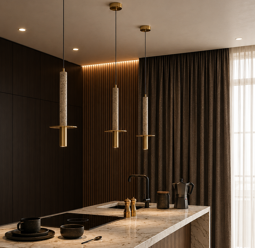 Lamparas LED de diseño - iluminación interior de cocina - lampara colgantes LED